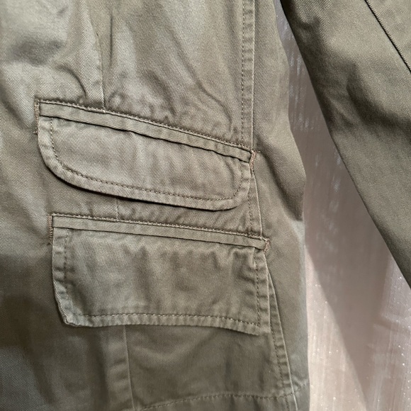 Caribbean Joe Army Green Jacket Size 10 - Picture 5 of 6